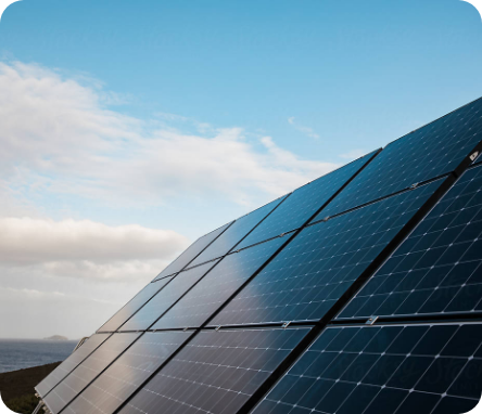 Commercial building with solar panels